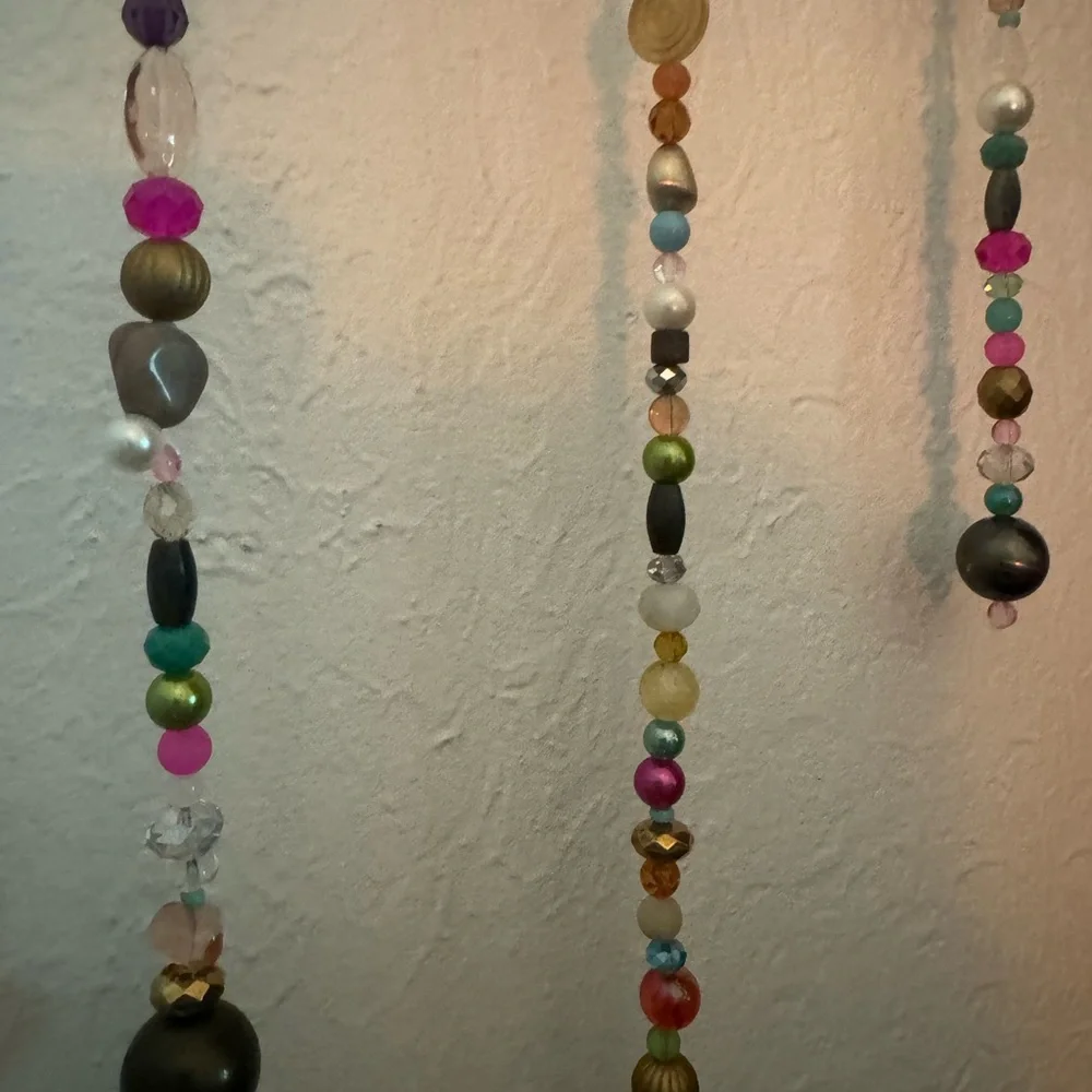 Colorful Beaded Wall Hanging Decor - Picture 2 of 4